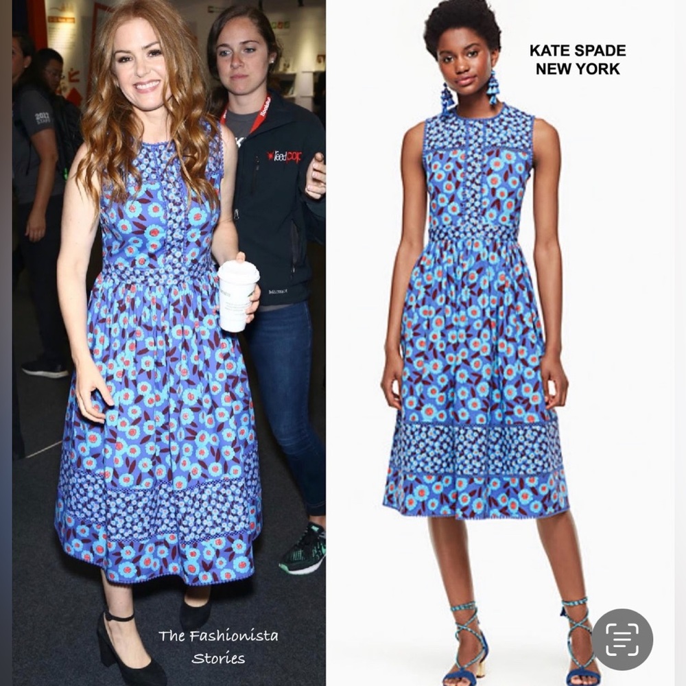 Kate Spade Tangier Floral Midi Dress